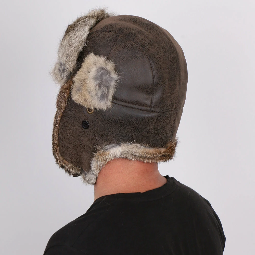 Buy ๐ Men Walrus Hats Faux Fur Brown Trapper Hat โจ 21 Men Walrus Hats Faux Fur Brown Trapper Hat