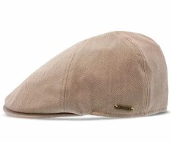 Men Walrus Hats Luxe Checkmate Duckbill Flat Cap