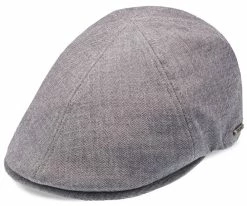 Men Walrus Hats Luxe Checkmate Duckbill Flat Cap