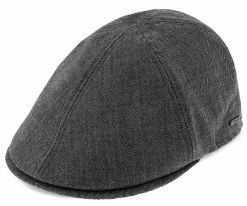 Men Walrus Hats Luxe Checkmate Duckbill Flat Cap