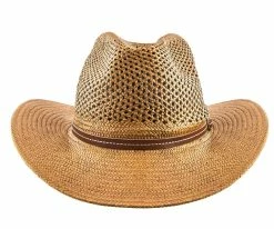 Men Weave Crown - Jeanne Simmons Toyo Straw Outback Hat - 6748
