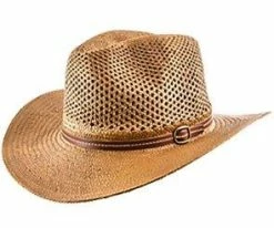 Men Weave Crown - Jeanne Simmons Toyo Straw Outback Hat - 6748