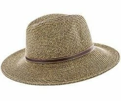 Men Lounge - Jeanne Simmons Toyo Straw Wide Brim Fedora Hat - 6976