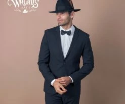 Men Empire - Walrus Hats Grey Wool Felt Fedora Hat - H7001