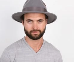 Men Empire - Walrus Hats Grey Wool Felt Fedora Hat - H7001