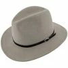 Legacy - Walrus Hats Grey Wool Felt Fedora Hat - H7002 Men