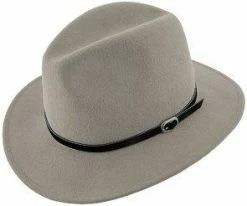 Legacy - Walrus Hats Grey Wool Felt Fedora Hat - H7002 Men