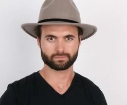 Legacy - Walrus Hats Grey Wool Felt Fedora Hat - H7002 Men