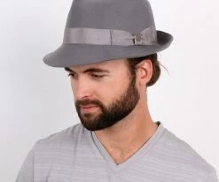 Triumph - Walrus Hats Grey Wool Felt Trilby Hat - H7004 Men