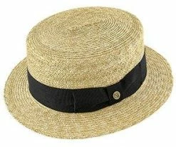 Men Voyage - Walrus Hats Natural Straw Boater Hat - H7006