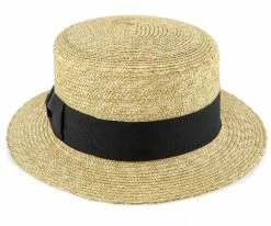 Men Voyage - Walrus Hats Natural Straw Boater Hat - H7006