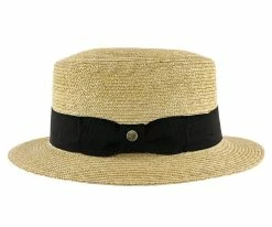 Men Voyage - Walrus Hats Natural Straw Boater Hat - H7006