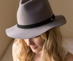 Cheap ๐ Endeavour - Walrus Hats Grey Wool Felt Fedora Hat - H7007 โจ 30 Endeavour - Walrus Hats Grey Wool Felt Fedora Hat - H7007