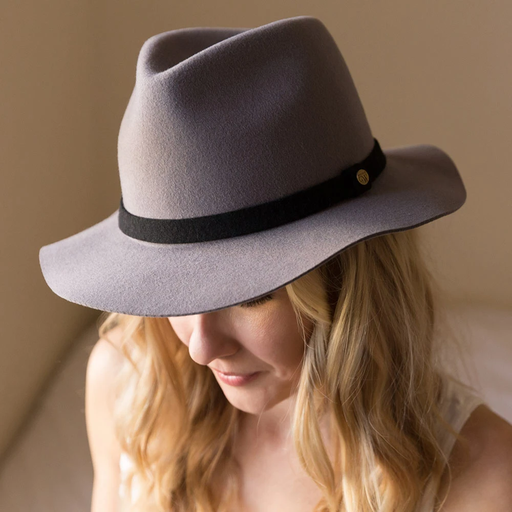 Cheap ๐ Endeavour - Walrus Hats Grey Wool Felt Fedora Hat - H7007 โจ 15 Endeavour - Walrus Hats Grey Wool Felt Fedora Hat - H7007