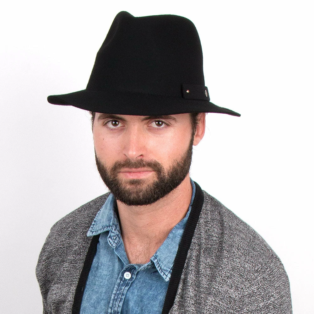 Buy ๐ Journey - Walrus Hats Wool Felt Fedora Crushable Hat - H7009 ๐คฉ 58 Journey - Walrus Hats Wool Felt Fedora Crushable Hat - H7009