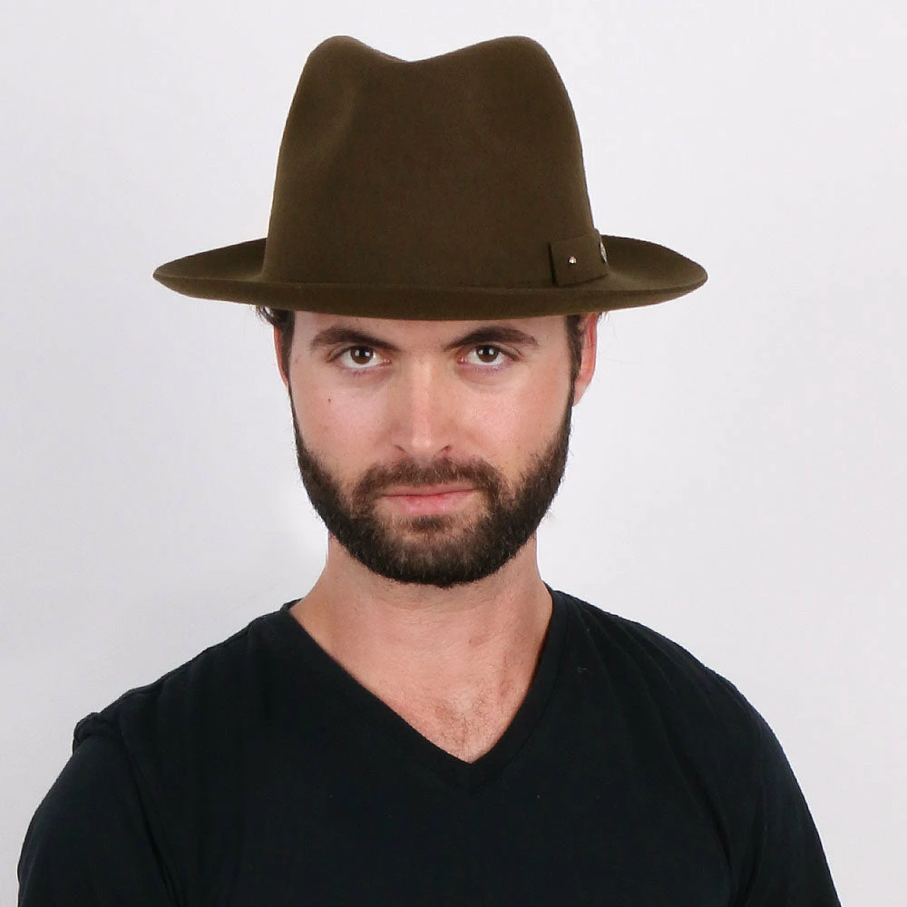Buy ๐ Journey - Walrus Hats Wool Felt Fedora Crushable Hat - H7009 ๐คฉ 60 Journey - Walrus Hats Wool Felt Fedora Crushable Hat - H7009