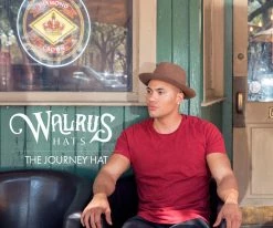 Buy ๐ Journey - Walrus Hats Wool Felt Fedora Crushable Hat - H7009 ๐คฉ 135 Journey - Walrus Hats Wool Felt Fedora Crushable Hat - H7009