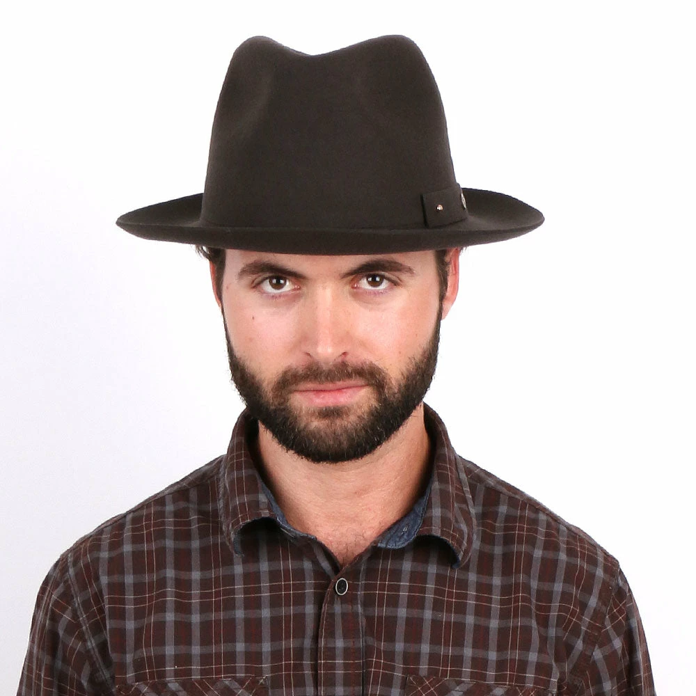 Buy ๐ Journey - Walrus Hats Wool Felt Fedora Crushable Hat - H7009 ๐คฉ 55 Journey - Walrus Hats Wool Felt Fedora Crushable Hat - H7009