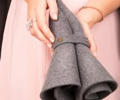 Men Sundial - Walrus Hats Grey Wool Felt Wide Brim Crushable Hat - H7011