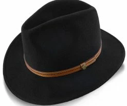 Women Big Sur - Walrus Hats Dark Brown Wool Felt Safari Hat