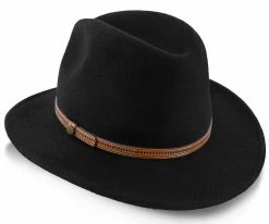 Women Big Sur - Walrus Hats Dark Brown Wool Felt Safari Hat
