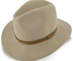 Women Big Sur - Walrus Hats Dark Brown Wool Felt Safari Hat