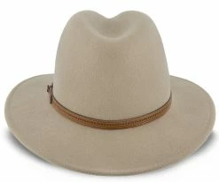 Women Big Sur - Walrus Hats Dark Brown Wool Felt Safari Hat