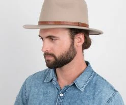 Women Big Sur - Walrus Hats Dark Brown Wool Felt Safari Hat