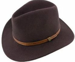Women Big Sur - Walrus Hats Dark Brown Wool Felt Safari Hat