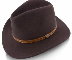 Women Big Sur - Walrus Hats Dark Brown Wool Felt Safari Hat