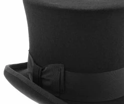Mad Hatter - Walrus Hats Wool Felt 6 In. Height Victorian Top Hat - H7020 Men