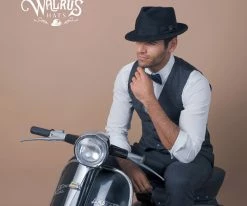 New ๐ Walrus Hats Compass - Walrus Hat Diamond Crown Wool Felt Fedora Hat ๐ 144 Walrus Hats Compass - Walrus Hat Diamond Crown Wool Felt Fedora Hat