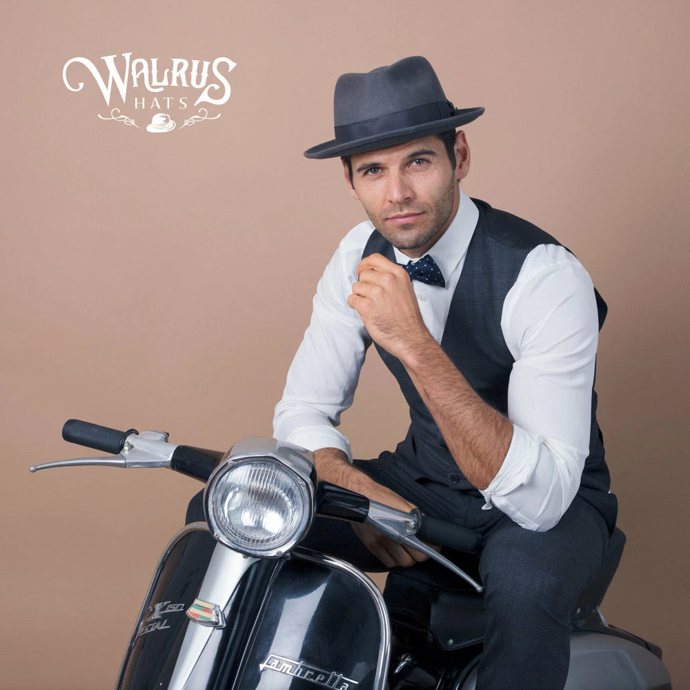 New ๐ Walrus Hats Compass - Walrus Hat Diamond Crown Wool Felt Fedora Hat ๐ 70 Walrus Hats Compass - Walrus Hat Diamond Crown Wool Felt Fedora Hat