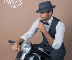 New ๐ Walrus Hats Compass - Walrus Hat Diamond Crown Wool Felt Fedora Hat ๐ 151 Walrus Hats Compass - Walrus Hat Diamond Crown Wool Felt Fedora Hat