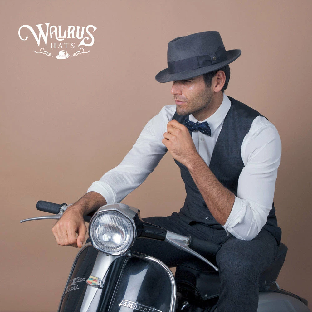 New ๐ Walrus Hats Compass - Walrus Hat Diamond Crown Wool Felt Fedora Hat ๐ 71 Walrus Hats Compass - Walrus Hat Diamond Crown Wool Felt Fedora Hat