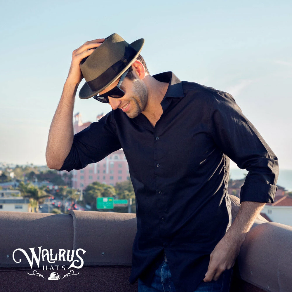 New ๐ Walrus Hats Compass - Walrus Hat Diamond Crown Wool Felt Fedora Hat ๐ 72 Walrus Hats Compass - Walrus Hat Diamond Crown Wool Felt Fedora Hat