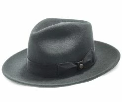 Imperial - Walrus Hats White Center Dent Wool Felt Fedora Hat Men