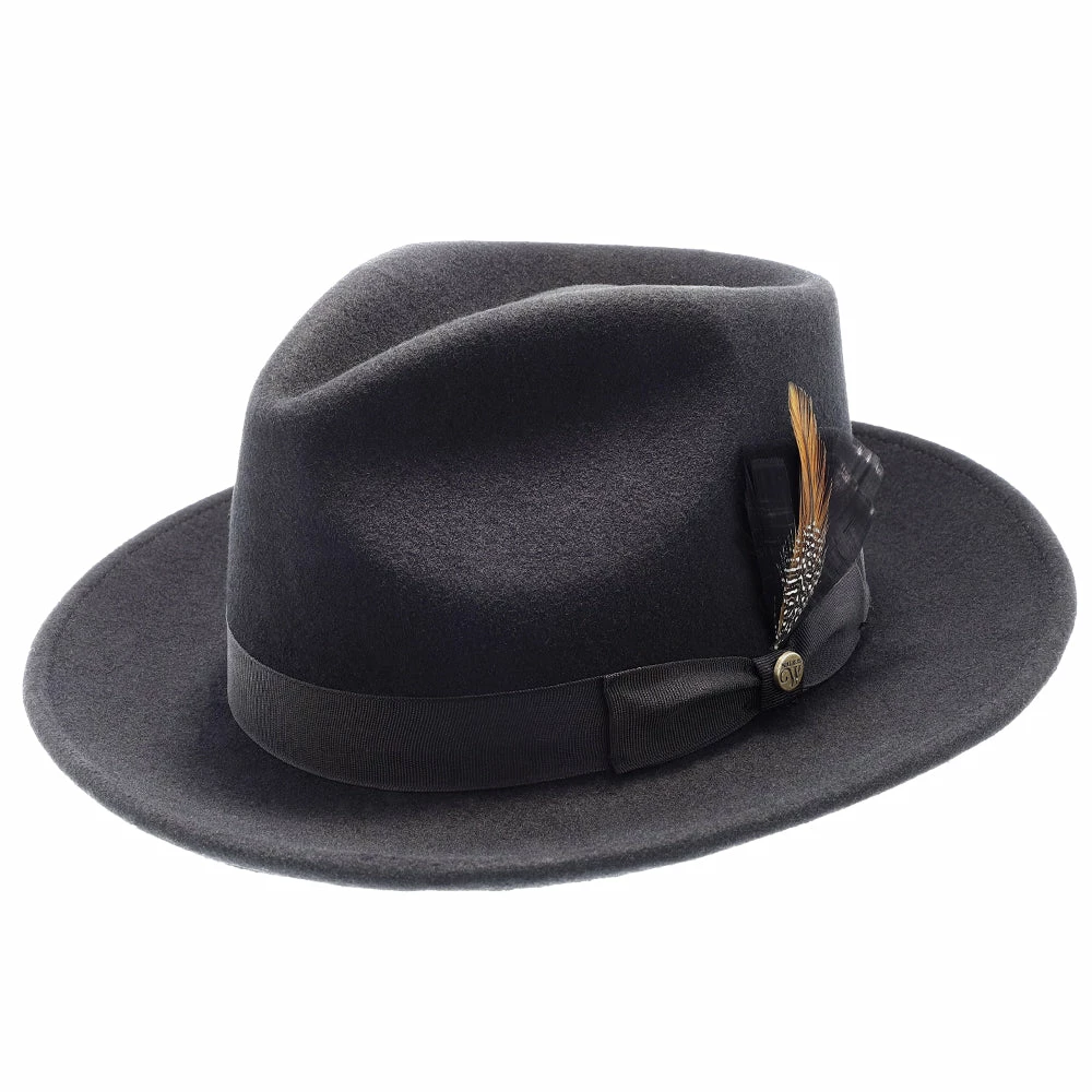 New ๐ Fedora Hats Freemont - Walrus Hats Wool Fedora Hat ๐ 9 Fedora Hats Freemont - Walrus Hats Wool Fedora Hat