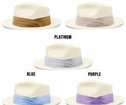 Fashionable Hats Women Satin Hat Band - 3-Pleat With 2-End Hooks