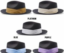 Fashionable Hats Women Satin Hat Band - 3-Pleat With 2-End Hooks