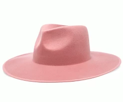 Men Walrus Hats Castle Pink Fedora Hat W/ Western Bands
