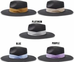 Fashionable Hats Women Satin Hat Band - 3-Pleat With 2-End Hooks