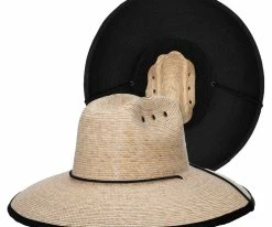Slate - Makai Palm Straw Lifeguard Hat Men