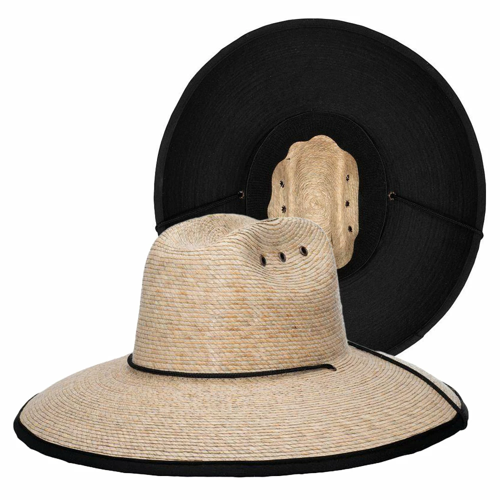 New ๐ Slate - Makai Palm Straw Lifeguard Hat Men ๐ 1 Slate - Makai Palm Straw Lifeguard Hat Men