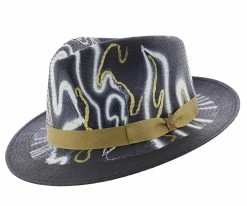 Luminosity - Santana Straw Fedora Hat Men