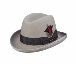 Buy โญ Dashing - Scala WF545 Wool Felt Homburg Hat ๐ 114 Dashing - Scala WF545 Wool Felt Homburg Hat