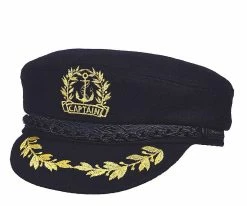 Men Aphrodite - Aegean Wool Blend Captain's Cap - Made In Greece