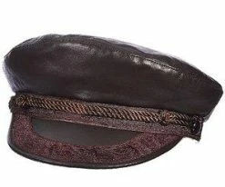 Capheria - Aegean AEG103 Brown Leather Greek Fisherman Hat