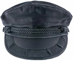 Capheria - Aegean AEG103 Brown Leather Greek Fisherman Hat