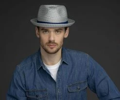 Men Mannes - Bailey Poly Braid Toyo Straw Trilby Hat